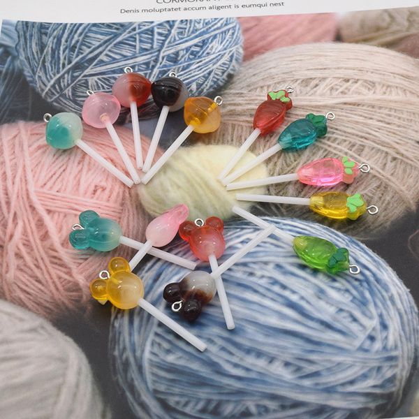 10pcs/pack colorful lollipop candy resin charms diy earring fashion jewelry accessories, Bronze;silver
10pcs/pack colorful lollipop candy resin charms diy earring fashion jewelry accessories, Bronze;silver