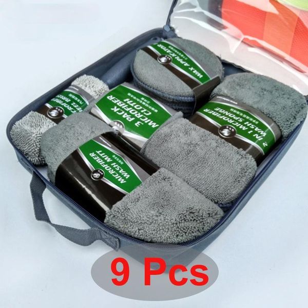 9pcs car cleaning kit wash supplies microfiber towel detailing wheel brush waxing sponge combination tools
9pcs car cleaning kit wash supplies microfiber towel detailing wheel brush waxing sponge combination tools