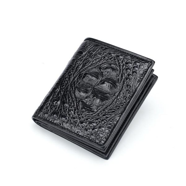 crocodile men's designer wallet casual business short multi-card genuine leather fashion for men purses wallets, Red;black
crocodile men's designer wallet casual business short multi-card genuine leather fashion for men purses wallets, Red;black