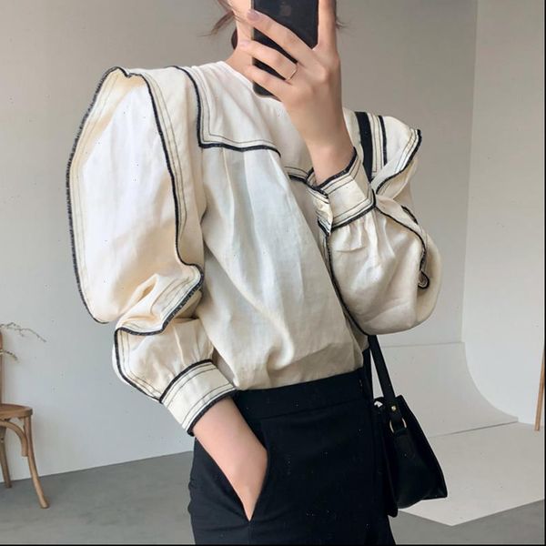 casual o women shirts neck patchwork blouses full sleeve ruffles female spring summer blusas, White
casual o women shirts neck patchwork blouses full sleeve ruffles female spring summer blusas, White