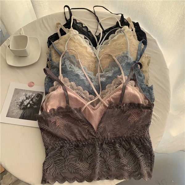 crop women lace patchwork vest summer wireless bra lingerie v-neck tank tee halter neck camisole 210604, White
crop women lace patchwork vest summer wireless bra lingerie v-neck tank tee halter neck camisole 210604, White