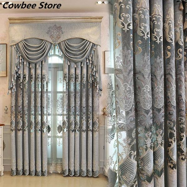 curtain & drapes custom living room bedroom ready-made chenille shade embroidered cloth light luxury european style
curtain & drapes custom living room bedroom ready-made chenille shade embroidered cloth light luxury european style