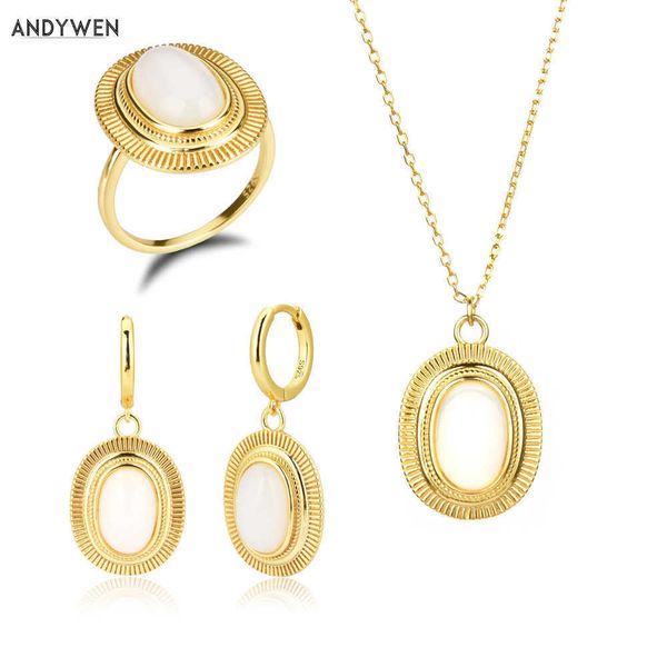 andywen 925 sterling silver white transparent ring necklace piercing jewelry set women fashion rock punk wedding 210608
andywen 925 sterling silver white transparent ring necklace piercing jewelry set women fashion rock punk wedding 210608