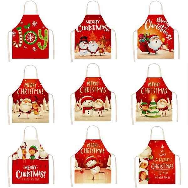 christmas snowman santa claus pattern cleaning aprons 53*65cm home cooking kitchen apron cook wear cotton linen bibs 46377
christmas snowman santa claus pattern cleaning aprons 53*65cm home cooking kitchen apron cook wear cotton linen bibs 46377