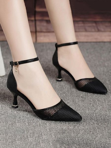 dress shoes pumps 2021 spring and summer fashion pointed toe high heels ladies stiletto simple sandals hollow breathable women's, Black
dress shoes pumps 2021 spring and summer fashion pointed toe high heels ladies stiletto simple sandals hollow breathable women's, Black