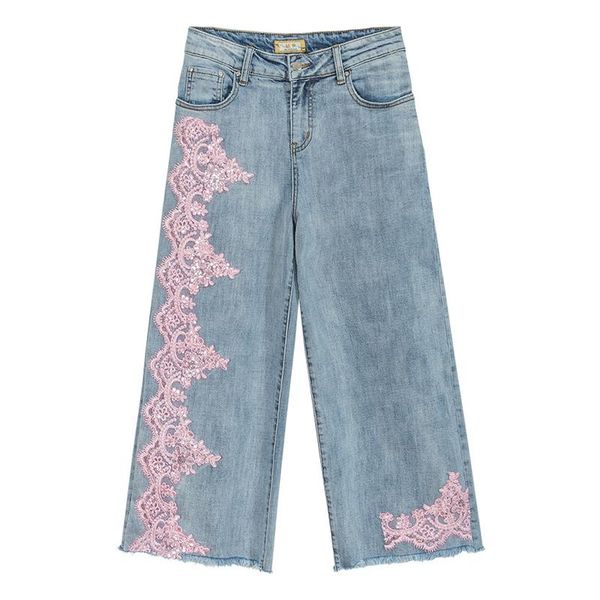 korean spring fall high waisted lace patchwork ripped jeans pants for women , woman wide leg sequins tassel denim trousers women's, Blue
korean spring fall high waisted lace patchwork ripped jeans pants for women , woman wide leg sequins tassel denim trousers women's, Blue