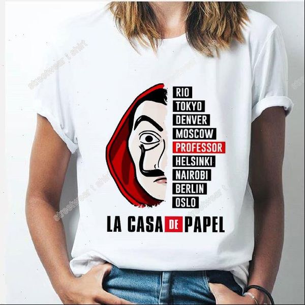 womens t shirts the house of paper shirt money heist women la casa de papel funny tee fashion clothes, White
womens t shirts the house of paper shirt money heist women la casa de papel funny tee fashion clothes, White