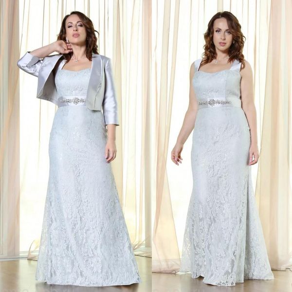 silver mermaid lace mother of the bride dresses spaghetti straps neck evening gowns with jackets floor length wedding guest dress, Black;red
silver mermaid lace mother of the bride dresses spaghetti straps neck evening gowns with jackets floor length wedding guest dress, Black;red