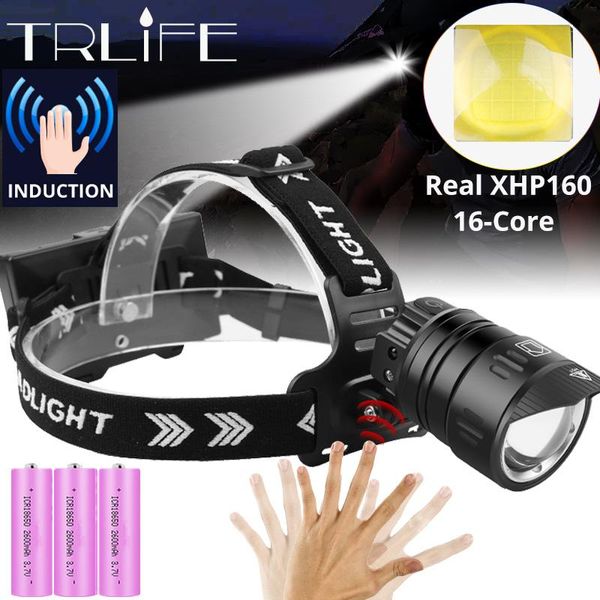 7800mah real xhp160-16core powerful led headlamp with ir sensor usb rechargeable hunting head lamp camping light headlamps
7800mah real xhp160-16core powerful led headlamp with ir sensor usb rechargeable hunting head lamp camping light headlamps