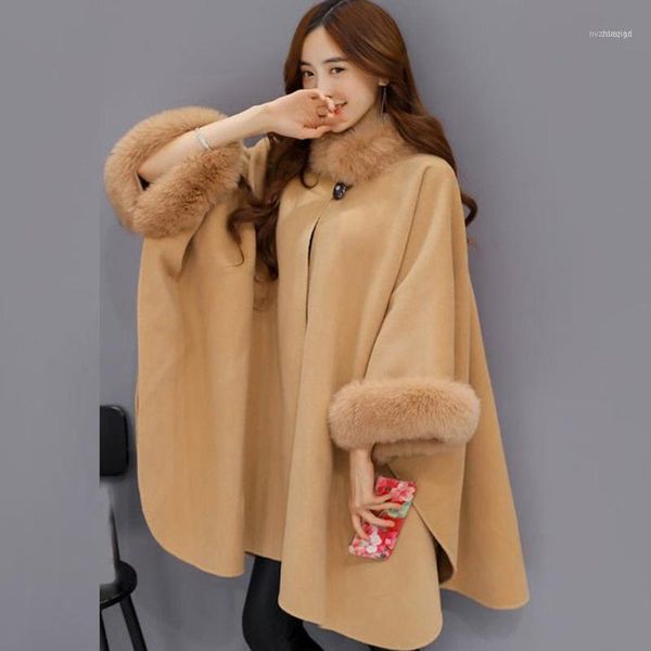 women's wool & blends fashion woollen coat women cardigan cloak jacket casual outwear fur collar parka winter feminine coat#11021, Black
women's wool & blends fashion woollen coat women cardigan cloak jacket casual outwear fur collar parka winter feminine coat#11021, Black