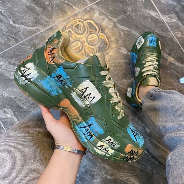 fashion designer shoes real leather handmade multicolor gradient technical sneakers men women famous shoe trainers by bagshoe1978 52, Black
fashion designer shoes real leather handmade multicolor gradient technical sneakers men women famous shoe trainers by bagshoe1978 52, Black
