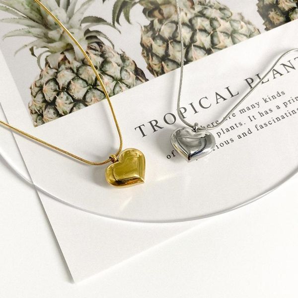 chains cute heart pendant necklace multi-color titanium steel chain for women minimalist classy necklaces jewelry, Silver
chains cute heart pendant necklace multi-color titanium steel chain for women minimalist classy necklaces jewelry, Silver