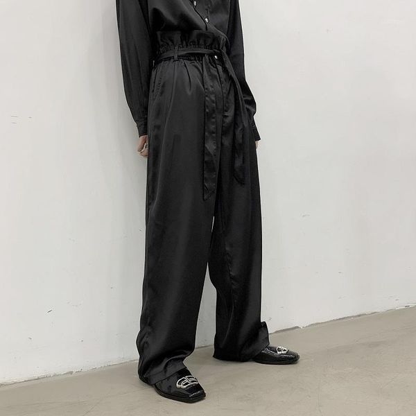 male vintage fashion harem trousers retro pants men high waist belt silk style loose casual wide leg pant men's, Black
male vintage fashion harem trousers retro pants men high waist belt silk style loose casual wide leg pant men's, Black