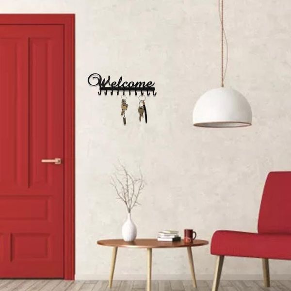 hooks & rails key holder for wall mount 10 hook rack metal hanger clothes hat organizer front door kitchen bathroom decoration t21c
hooks & rails key holder for wall mount 10 hook rack metal hanger clothes hat organizer front door kitchen bathroom decoration t21c