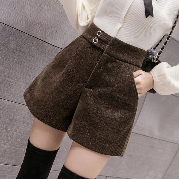women's shorts women 2022 autumn winter fashion female high waist solid office work ladies pocket casual wide leg f21, White;black
women's shorts women 2022 autumn winter fashion female high waist solid office work ladies pocket casual wide leg f21, White;black