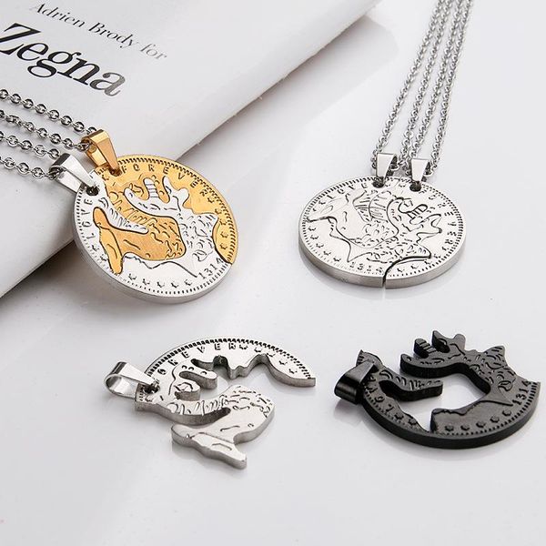 pendant necklaces womens stainless steel chains necklace gifts for male couples accessories jewelry on the neck wholesale, Silver
pendant necklaces womens stainless steel chains necklace gifts for male couples accessories jewelry on the neck wholesale, Silver