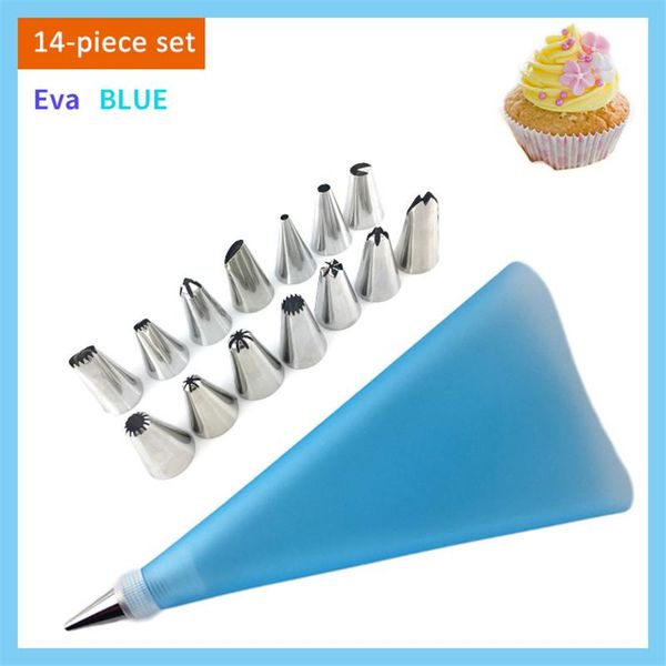 baking & pastry tools 1set stainless steel nozzle 14pcs small 1eva silicone bag 1 connection cake icing piping decoration flower maker
baking & pastry tools 1set stainless steel nozzle 14pcs small 1eva silicone bag 1 connection cake icing piping decoration flower maker