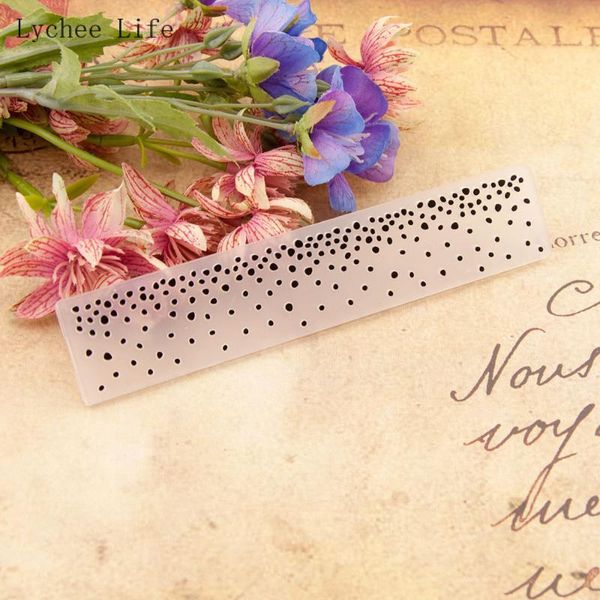 craft tools lychee life dots plastic embossing folders scrapbooking stencil template for po card decoration making crafts supplies
craft tools lychee life dots plastic embossing folders scrapbooking stencil template for po card decoration making crafts supplies