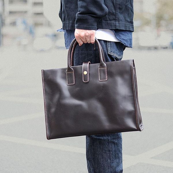 luxury high-quality real leather men's business computer bag a4 document daily trip one-shoulder portable briefcase briefcases
luxury high-quality real leather men's business computer bag a4 document daily trip one-shoulder portable briefcase briefcases