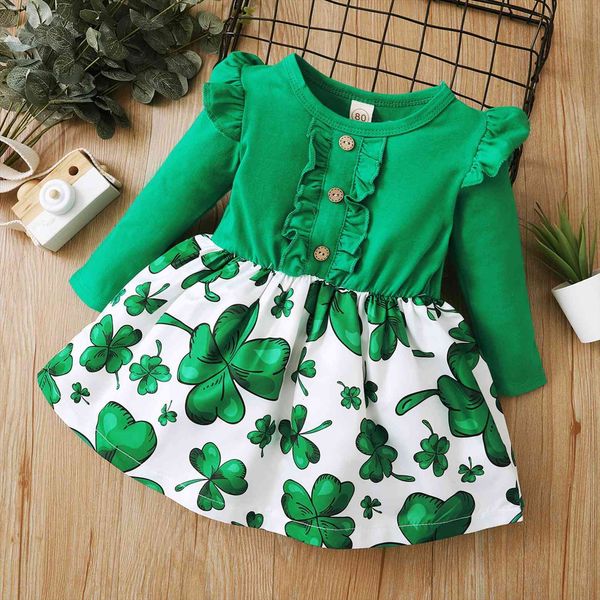 spring st. patricks day baby girl dress girls cotton children clothes clover knee length party kids dresses for costumes, Red;yellow
spring st. patricks day baby girl dress girls cotton children clothes clover knee length party kids dresses for costumes, Red;yellow