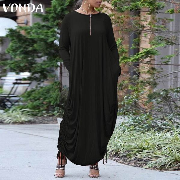 casual dresses kaftan vestidos vintage winter o neck long maxi fashion solid dress vonda women sleeve sundress robe 3y6s, Black;gray
casual dresses kaftan vestidos vintage winter o neck long maxi fashion solid dress vonda women sleeve sundress robe 3y6s, Black;gray