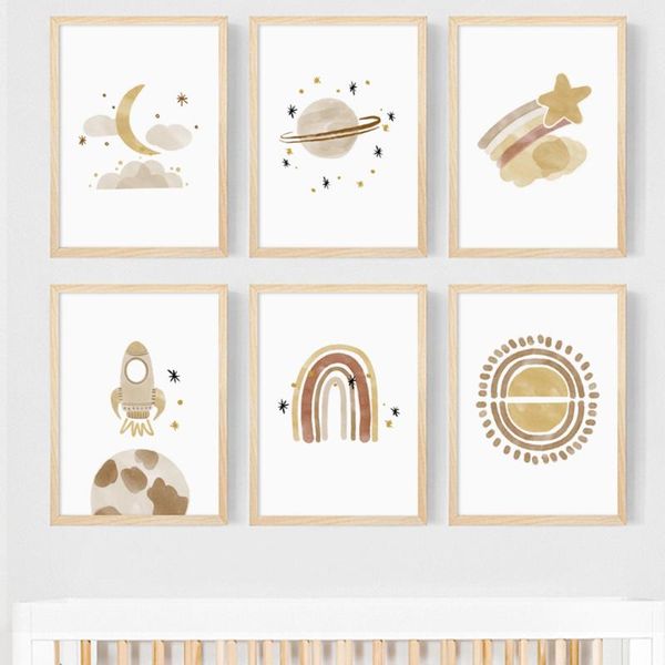 paintings nursery wall universe painting sun stars moon earth posters art cartoon picture for bedroom kid room decoration
paintings nursery wall universe painting sun stars moon earth posters art cartoon picture for bedroom kid room decoration