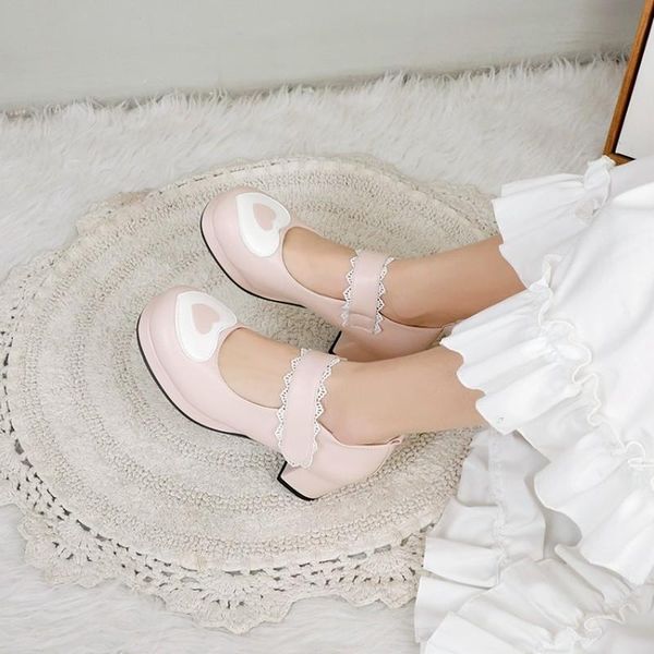 dress shoes pumps spring autumn style round head heart-shaped thick heel single sweet lace women's high 5cm plus size 34-48, Black
dress shoes pumps spring autumn style round head heart-shaped thick heel single sweet lace women's high 5cm plus size 34-48, Black