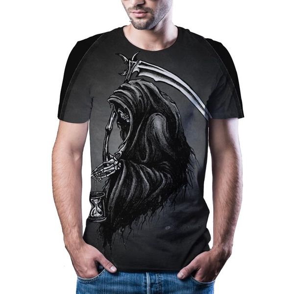 men's t-shirts undead messenger pattern t-shirt high-quality short-sleeved skull 3d printing fashion handsome top, White;black
men's t-shirts undead messenger pattern t-shirt high-quality short-sleeved skull 3d printing fashion handsome top, White;black