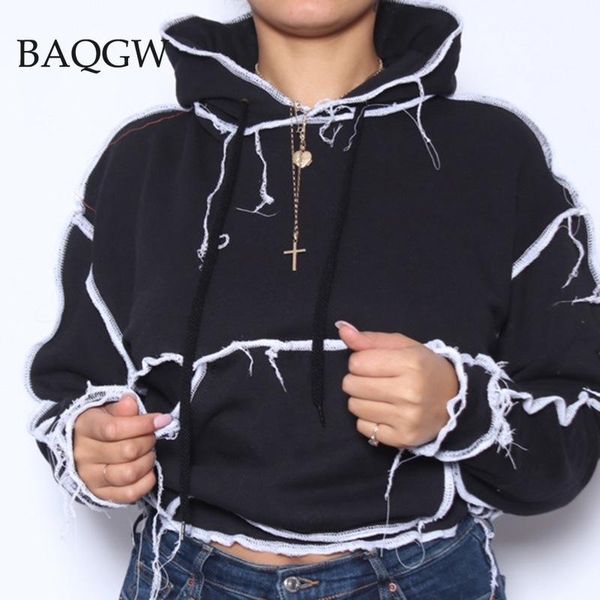 women's hoodies & sweatshirts autumn winter warm women irregular ripped casual loose hooded sweatshirt pocket solid oversized pullover, Black
women's hoodies & sweatshirts autumn winter warm women irregular ripped casual loose hooded sweatshirt pocket solid oversized pullover, Black