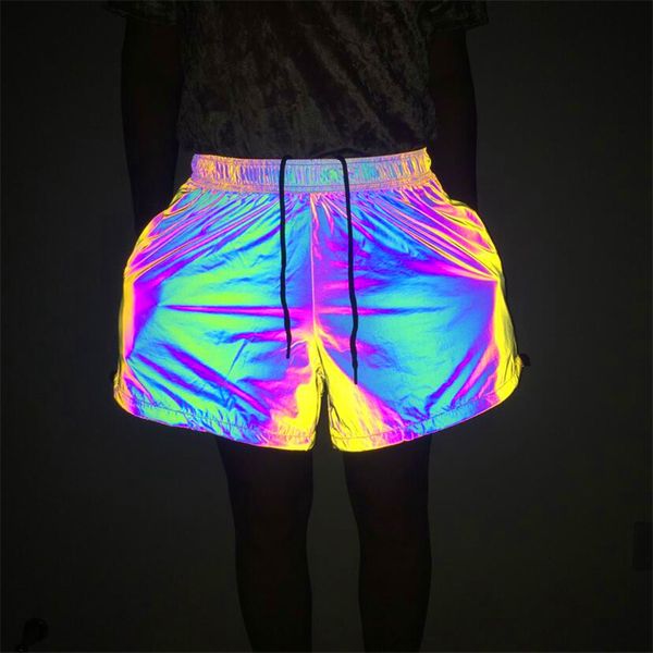 men's shorts ousefu laser colorful reflective short pants for women's loose wide leg hip hop sport nightclub luminous calf length, White;black
men's shorts ousefu laser colorful reflective short pants for women's loose wide leg hip hop sport nightclub luminous calf length, White;black
