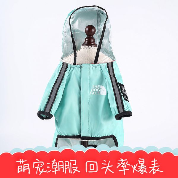 dog four legged waterproof raincoat spring and summer fashion brand pet dog cloth
dog four legged waterproof raincoat spring and summer fashion brand pet dog cloth