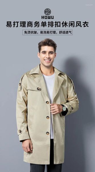 fashion men's coats & jackets 2021 runway luxury european design party style clothing trench, Tan;black
fashion men's coats & jackets 2021 runway luxury european design party style clothing trench, Tan;black