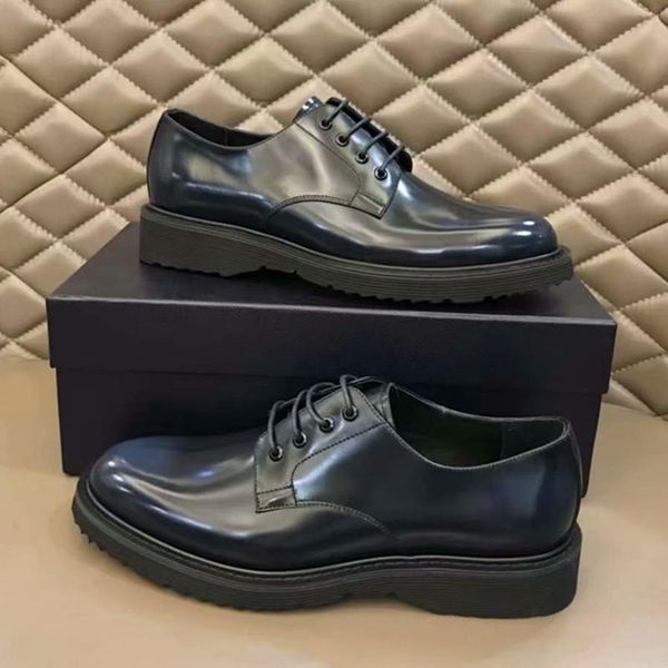 european and american men's leather bress dusiness casual fashion wedding shoes thick-soled hundred tower derby dress, Black
european and american men's leather bress dusiness casual fashion wedding shoes thick-soled hundred tower derby dress, Black