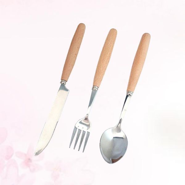 spoons 3pcs stainless steel flatware tableware wooden handle cutlery set include fork spoon
spoons 3pcs stainless steel flatware tableware wooden handle cutlery set include fork spoon