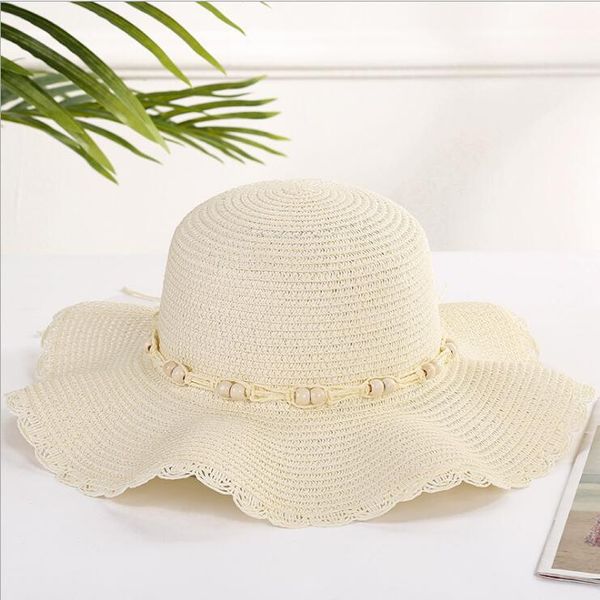 big eaves wavy edge sun hat gscm072 beach sand sunscreen sun hat straw hat ladies caps wide brim hats, Blue;gray
big eaves wavy edge sun hat gscm072 beach sand sunscreen sun hat straw hat ladies caps wide brim hats, Blue;gray