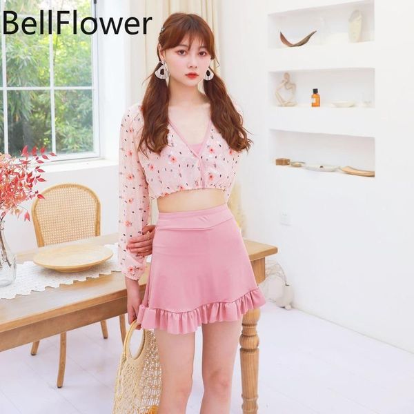 women's swimwear pink long sleeve bathing suit women solid v neck 3 piece bikini set chiffon high waist summer wire korean style sexy, White;black
women's swimwear pink long sleeve bathing suit women solid v neck 3 piece bikini set chiffon high waist summer wire korean style sexy, White;black