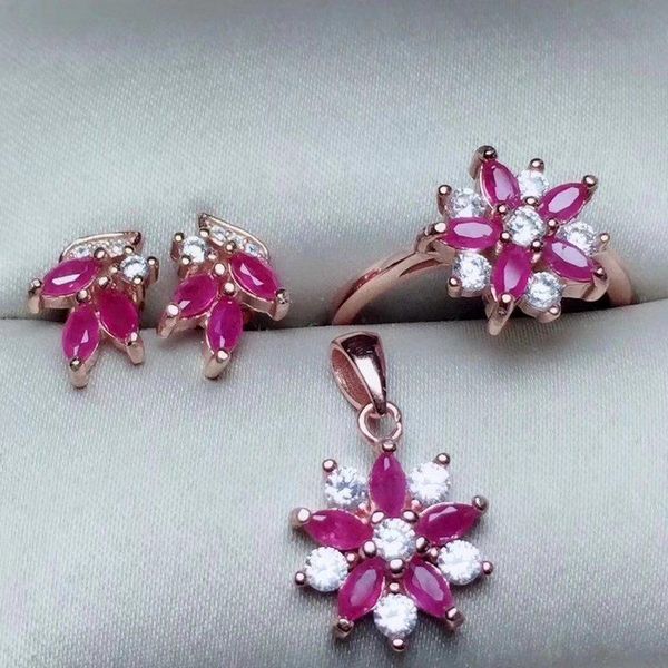 fidelity natural ruby s925 sterling silver fashion fine jewelry sets for women party pink gemstone earrings ring pendant bracelet, & necklac, Black
fidelity natural ruby s925 sterling silver fashion fine jewelry sets for women party pink gemstone earrings ring pendant bracelet, & necklac, Black