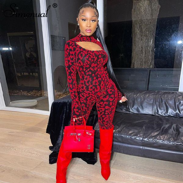 simenual leopard hollow out rompers womens jumpsuit skinny long sleeve fashion spring 2021 bodycon one piece birthday outfits, Black;white
simenual leopard hollow out rompers womens jumpsuit skinny long sleeve fashion spring 2021 bodycon one piece birthday outfits, Black;white