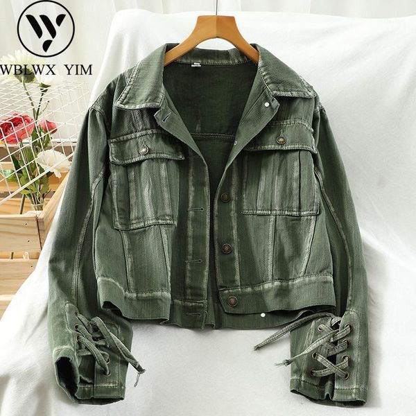 jeans jacket women fashion pocket lapel washed denim jackets short coat korean casual loose bomber female coat1, Black;brown
jeans jacket women fashion pocket lapel washed denim jackets short coat korean casual loose bomber female coat1, Black;brown