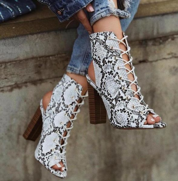snake print autumn boots women super high heels peep toe ankle booties fashion 2021 female size 35-42 sandals, Black
snake print autumn boots women super high heels peep toe ankle booties fashion 2021 female size 35-42 sandals, Black