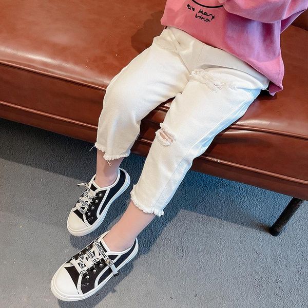 lucashy 2021 casual white baby girls long trousers spring summer fashion kids cat whiskers ripped jeans children outfit clothing, Blue
lucashy 2021 casual white baby girls long trousers spring summer fashion kids cat whiskers ripped jeans children outfit clothing, Blue