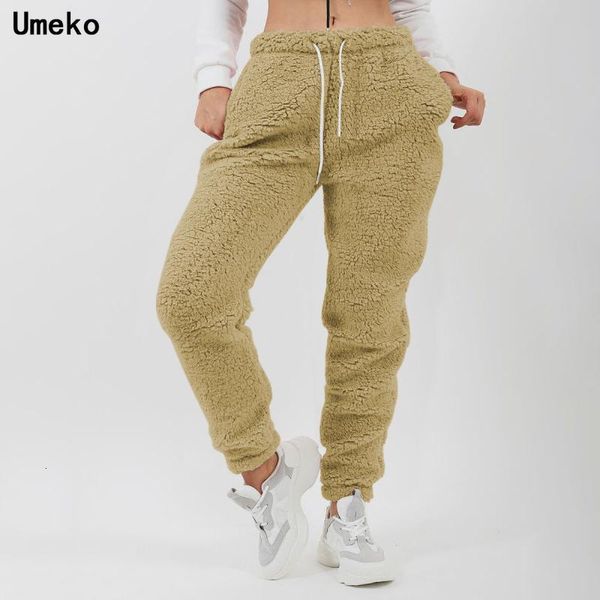 umeko autumn winter faux fleece fur jogger women solid color lamb wool sweatpants ladies veet trouser loose warm pants, Black;white
umeko autumn winter faux fleece fur jogger women solid color lamb wool sweatpants ladies veet trouser loose warm pants, Black;white