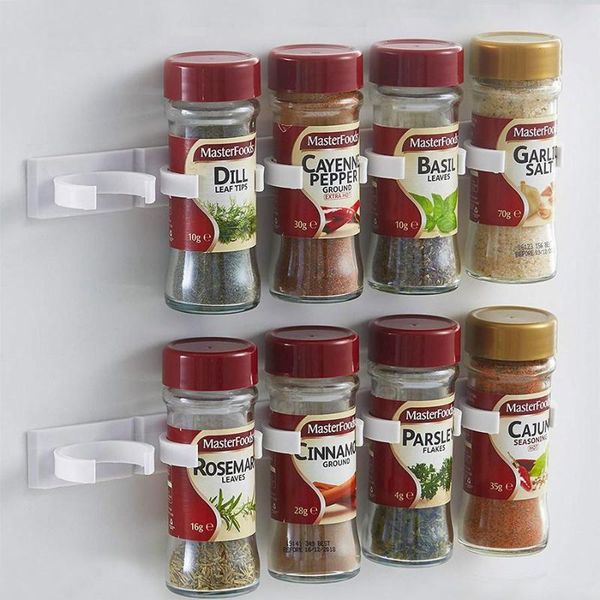 kitchen storage & organization 4 pcs bottle rack wall mount jars spice holder tools plastic clip cabinet door hooks ingredient
kitchen storage & organization 4 pcs bottle rack wall mount jars spice holder tools plastic clip cabinet door hooks ingredient