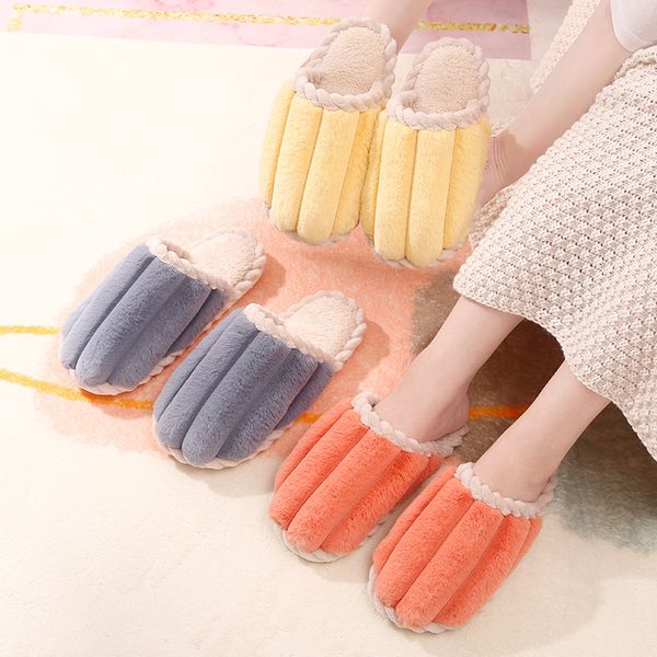 new winter plush cotton slippers female couples home indoor and outdoor soft soles comfortable cotton shoes warm floor drag, Black
new winter plush cotton slippers female couples home indoor and outdoor soft soles comfortable cotton shoes warm floor drag, Black
