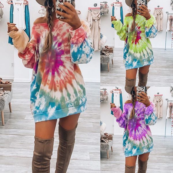 women long hoodies autumn winter casual tie dye print o neck long sleeve sweatshirts multicolor loose pullover oversize 210507, Black
women long hoodies autumn winter casual tie dye print o neck long sleeve sweatshirts multicolor loose pullover oversize 210507, Black