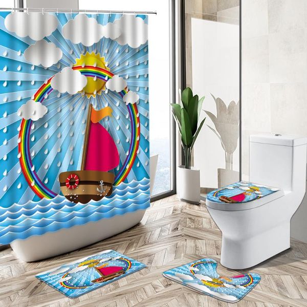 cartoon summer nautical shower curtain waves lighthouse anchor rainbow 3d print non-slip pedestal rug toilet cover bathroom set curtains
cartoon summer nautical shower curtain waves lighthouse anchor rainbow 3d print non-slip pedestal rug toilet cover bathroom set curtains