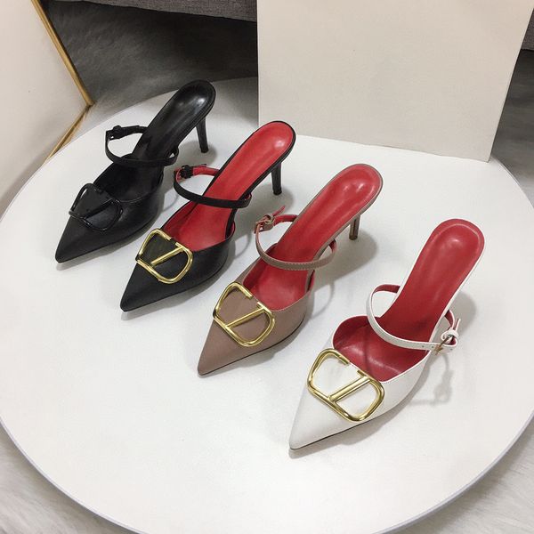 summer new rivet high-heeled slippers women's metal large rhinestone back empty 8cm thin heel sandals outlets, Black
summer new rivet high-heeled slippers women's metal large rhinestone back empty 8cm thin heel sandals outlets, Black