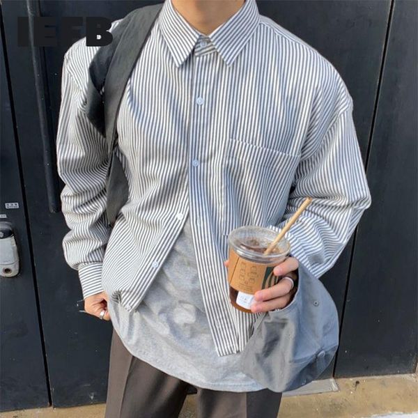 men's casual shirts iefb 2021 autumn and winter shirt adjustable hem long sleeve stripe gray turn-down collar camisa masculina, White;black
men's casual shirts iefb 2021 autumn and winter shirt adjustable hem long sleeve stripe gray turn-down collar camisa masculina, White;black