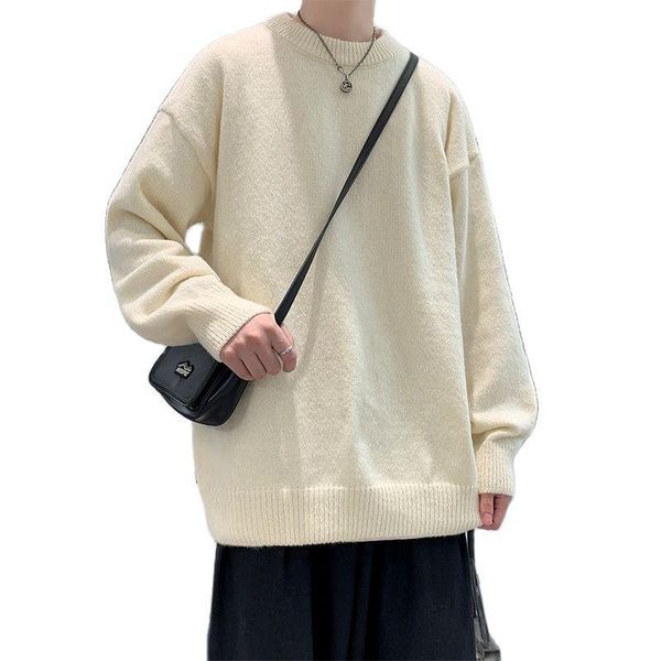 men's sweaters round neck sweater autumn winter anti-pilling loose solid color knitted casual, White;black
men's sweaters round neck sweater autumn winter anti-pilling loose solid color knitted casual, White;black