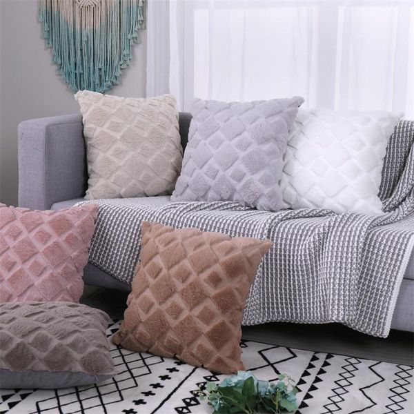 cushion/decorative pillow soft plush throw covers decorative faux fur cushion cover luxury square nordic case for bed sofa home autumn decor 
cushion/decorative pillow soft plush throw covers decorative faux fur cushion cover luxury square nordic case for bed sofa home autumn decor